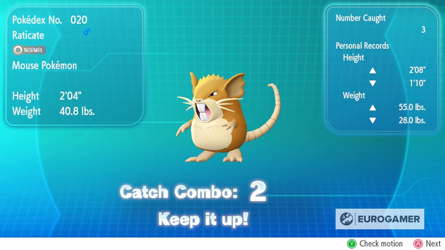 Pokémon Let's Go catching, catch combo and bonuses explained how to